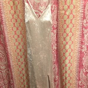 Crushed velvet dress